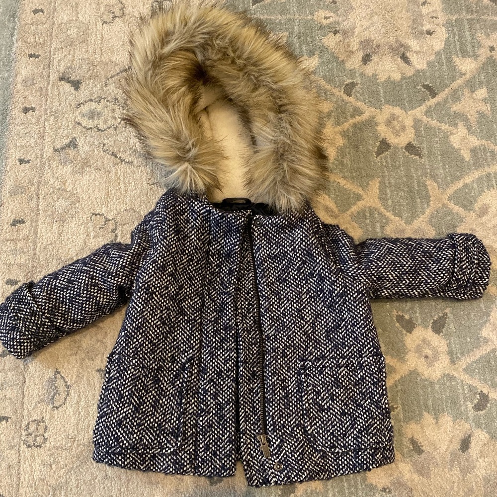 12-18m Gap NWT toddler wool tweed coat